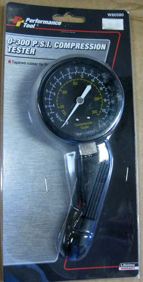Compression Tester Gauge 0-300 psi